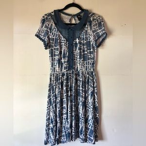 Hot Topic BBC Dr. Who Tardis women’s S skater dress novelty party movies Summer